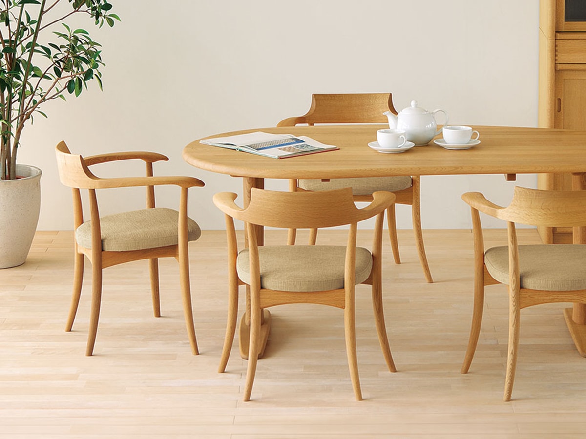 飛騨産業アームチェア張座【CRESCENT】クレセント SG210A～パパネッツ