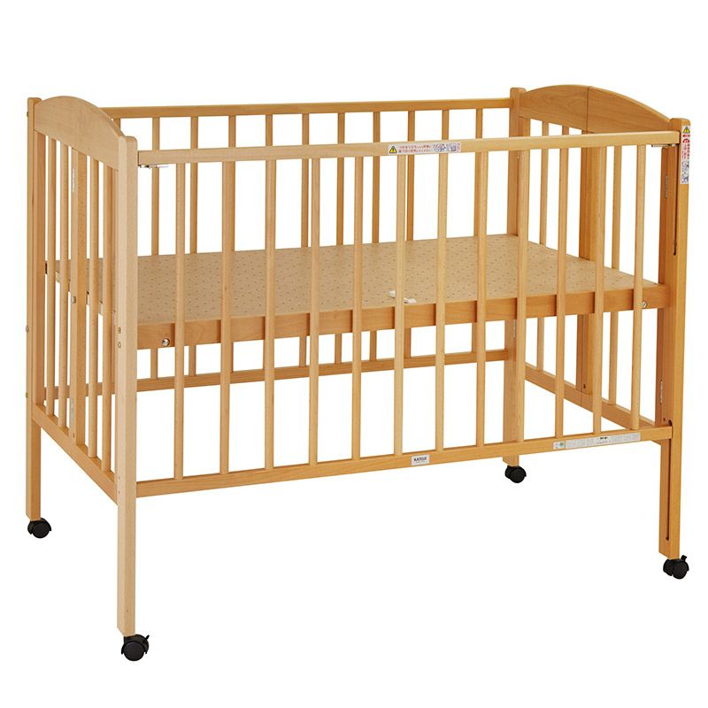 折りたたみ ハイポジション ベビーベッド【国産】床板の高さが66cmでか