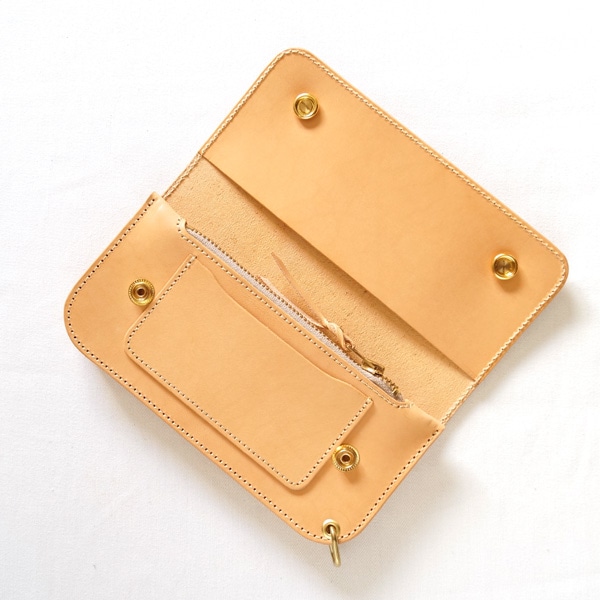 革蛸謹製 トラッカーウォレット TYPE-G サドル | 革蛸謹製ロング