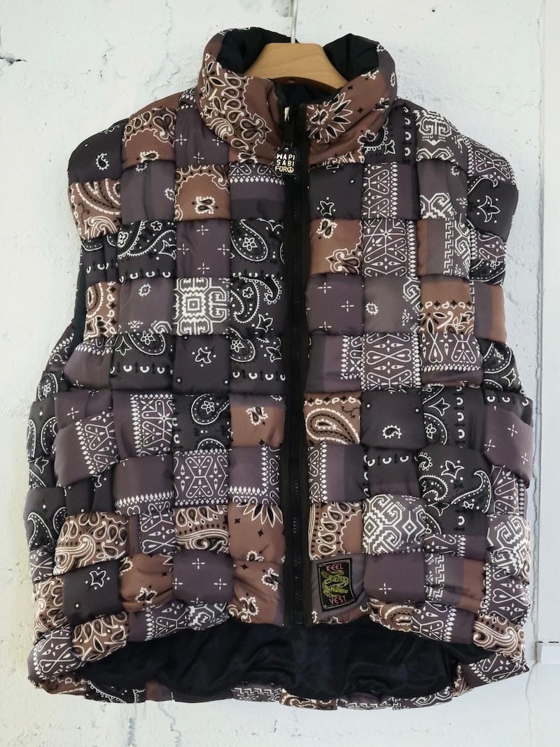 KAPITAL(キャピタル) / バンダナ転写ナイロン KEELウィービングベスト