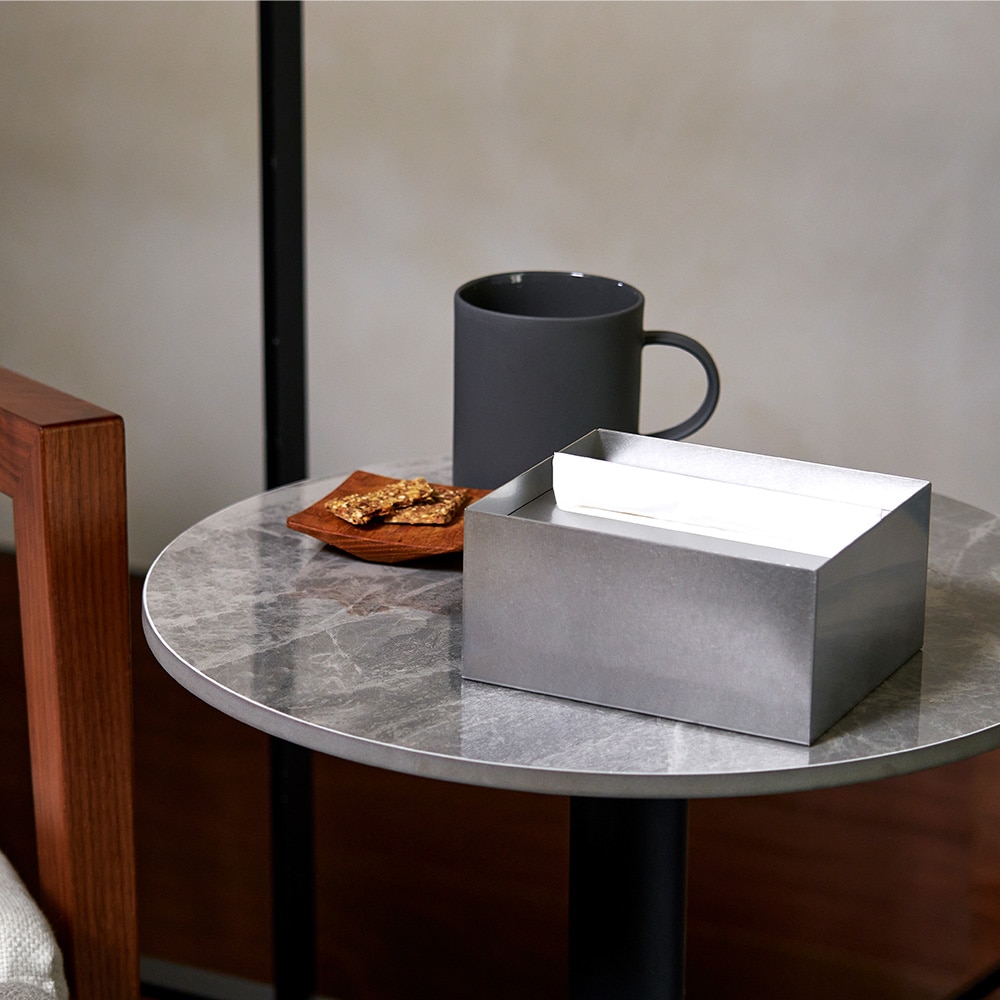 あやせものづくり研究会｜Ori オリ ティッシュケースハーフ ステンレス