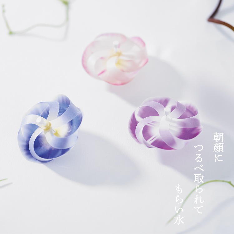 d｜カゼグルマ 朝顔 3個入 | KONCENT Web shop｜アッシュコンセプト