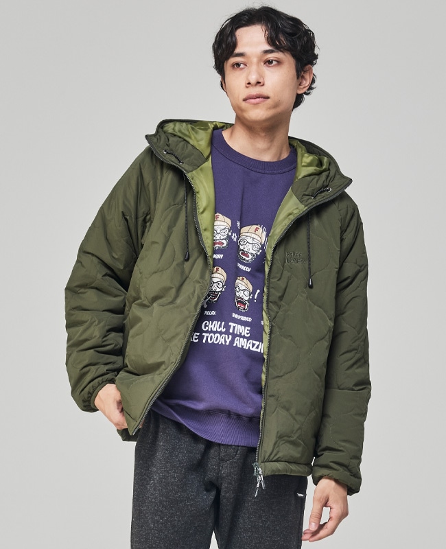 クリフメイヤー[公式] キルティングフードジャケット MENS 2525105