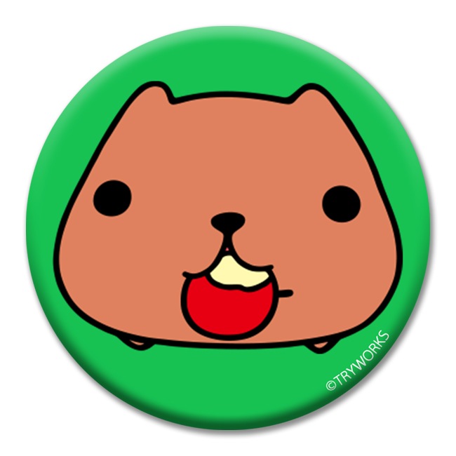 缶バッジ75mm カピバラさん2 | 雑貨,バッジ・ピンズ | | カピバラさん