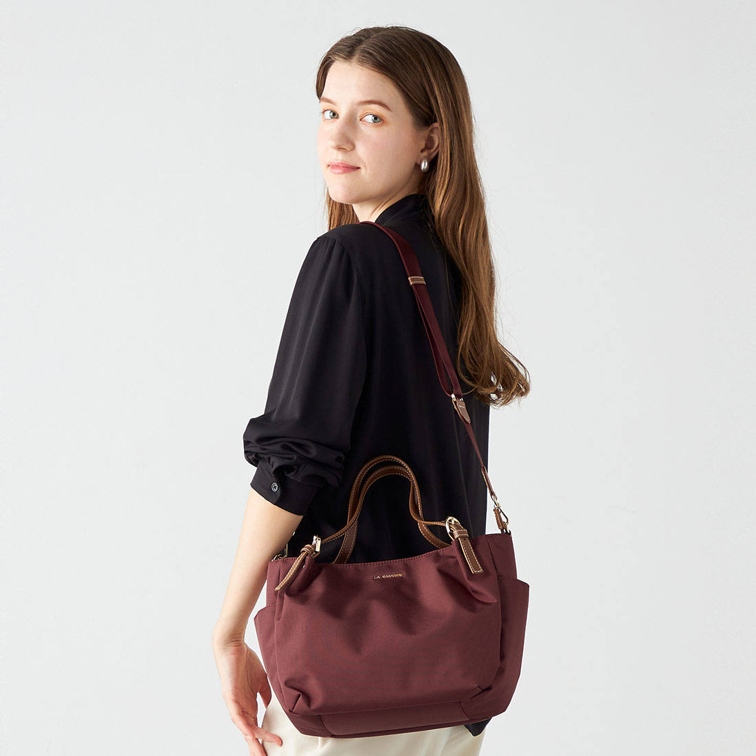 ポリエステルキャンバス 2WAYミニトート｜レディースバッグ専門店 LA