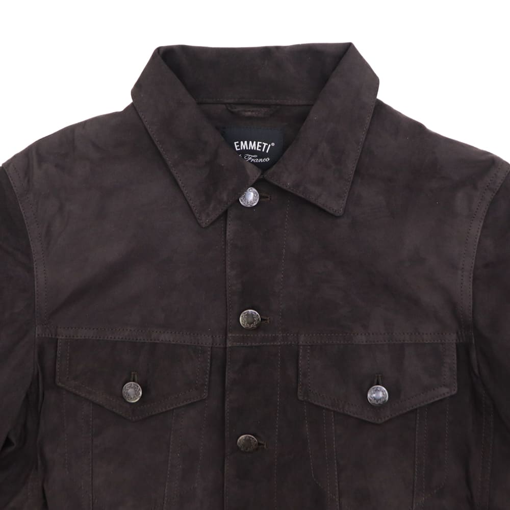 エンメティ ジャケット メンズ スペシャルレザー ラムスエード サード
