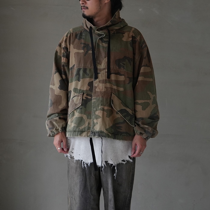 anc-sh47-a) / ANCELLM (アンセルム) / CAMO HOODIE JACKET