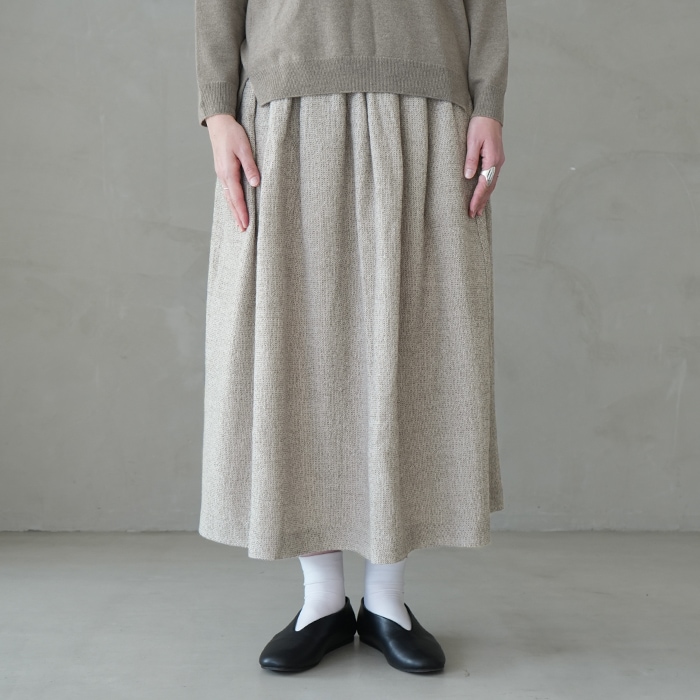 ○(e253t223) / evam eva (エヴァムエヴァ) / wool skirt(ウール