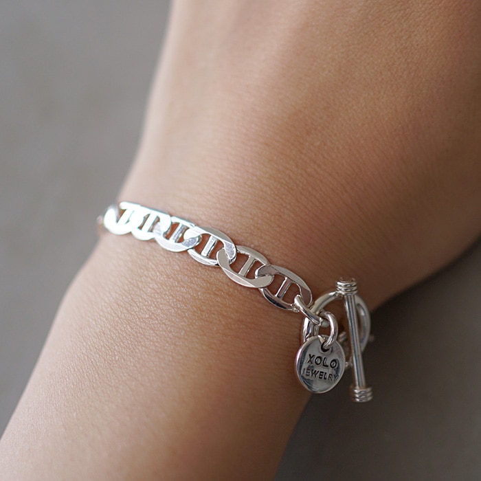 xob060-19) /XOLO JWELRY(ショロ ジュウェリー) /Anchor Link Bracelet