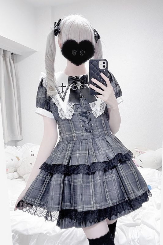 MARS ショートセーラーコート ホワイト 量産型 地雷 【公式通販】