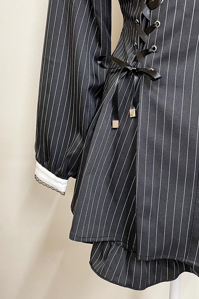 MA*RS】【二点セット】スピンドル付きクロス刺繍セットアップ - BLK