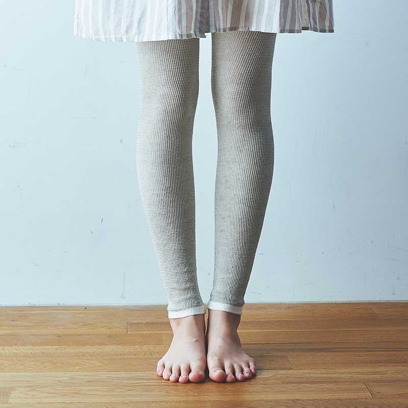 ライブコットン・シルクリネン10分丈スパッツ | ライブコットン．com