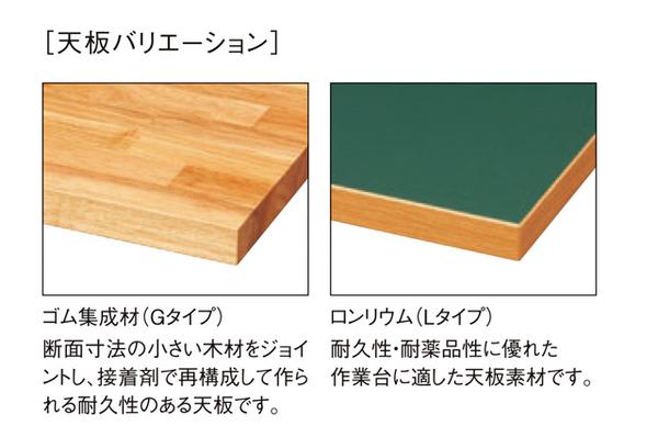 作業台 幅1800×奥行900×高さ740mm ロンリウム天板 均等耐荷重150kg