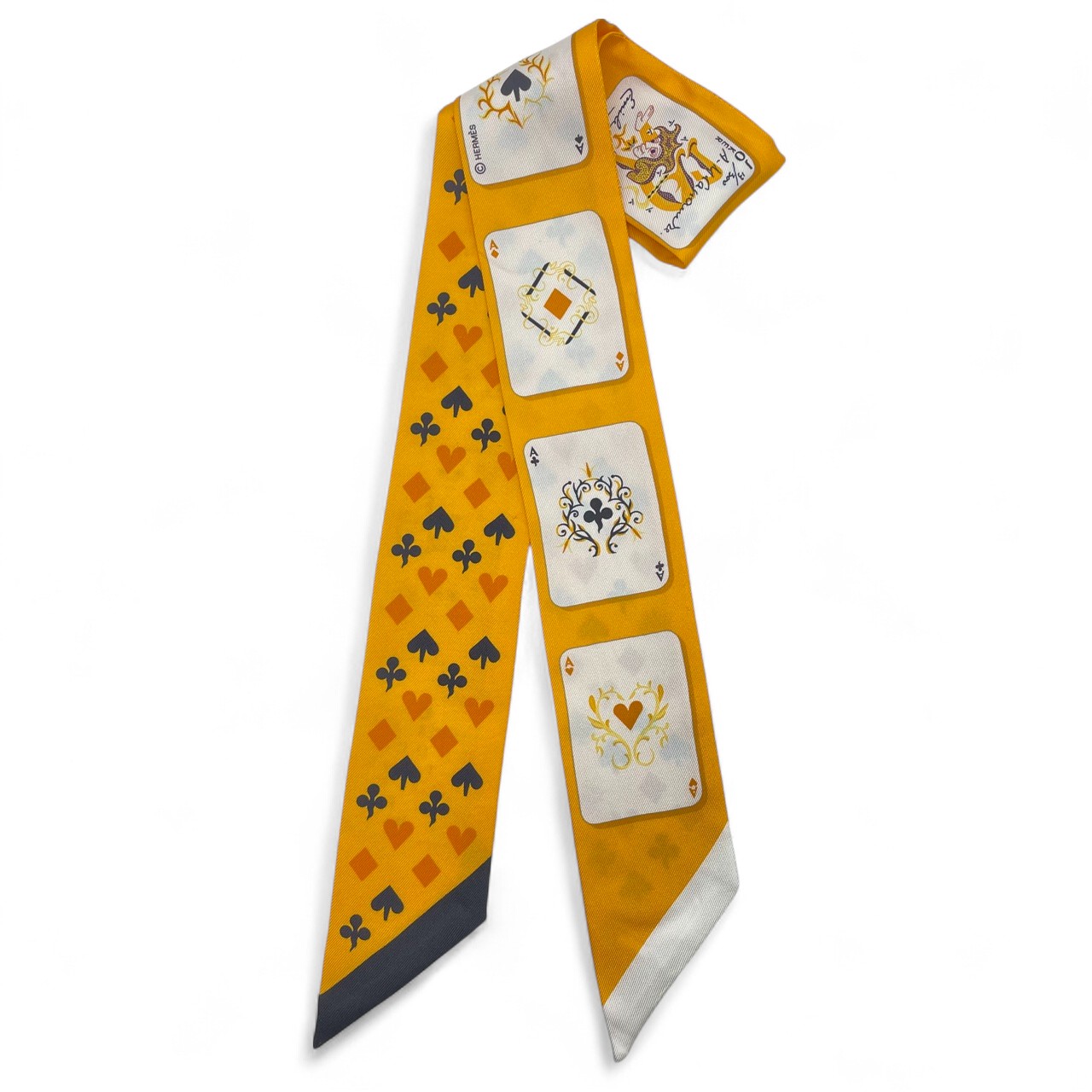 エルメス ツイリー ジュドーカルト Jeu de Cartes シルク100