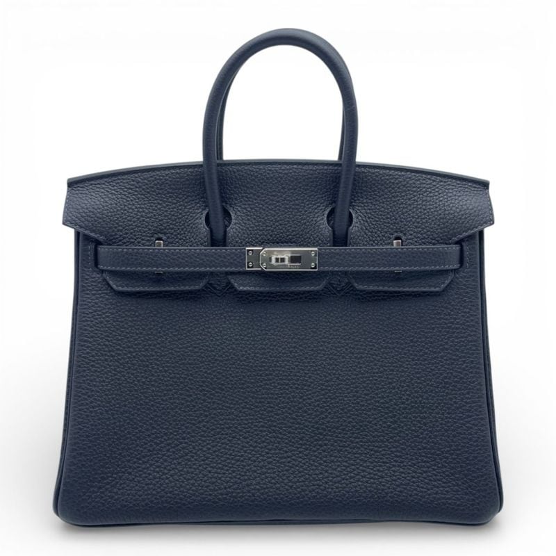 エルメス バーキン25 ブラックヴォーエプソン シルバー金具 - ブランド