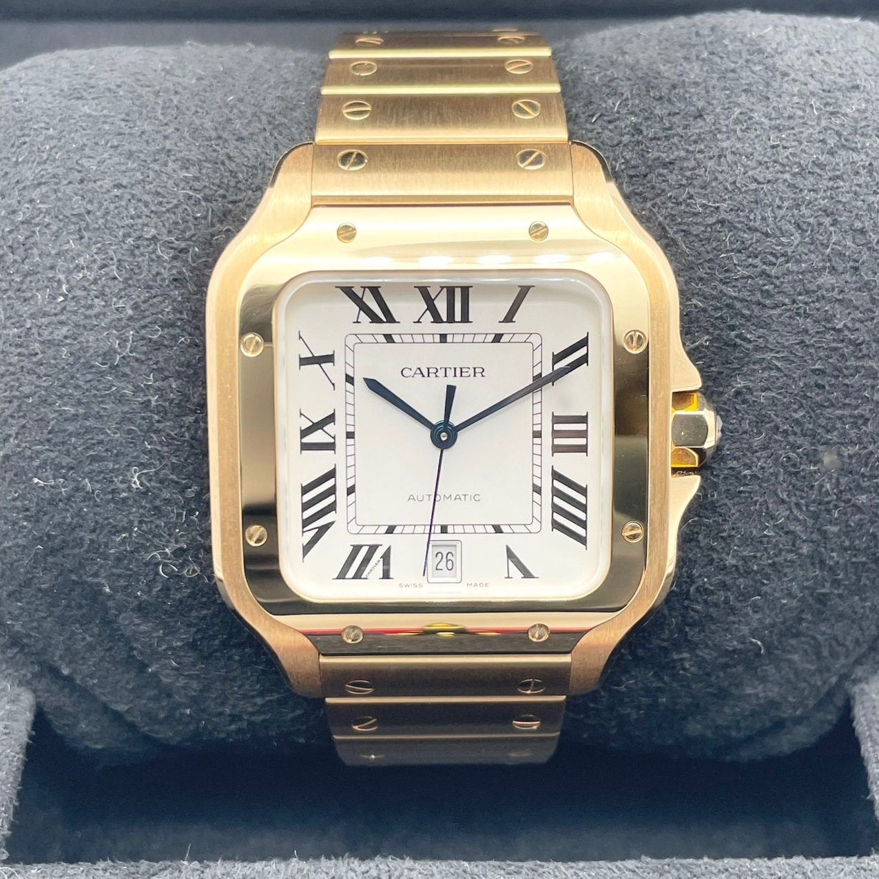 カルティエ サントス ドゥ カルティエ WGSA0029 ホワイト イエロー