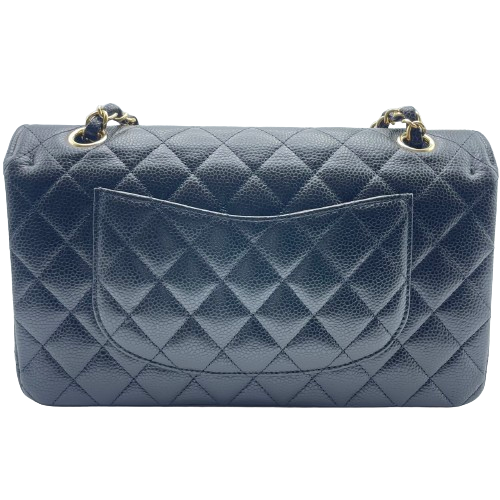 シャネル マトラッセ 25 ブラック キャビアスキン ゴールド金具