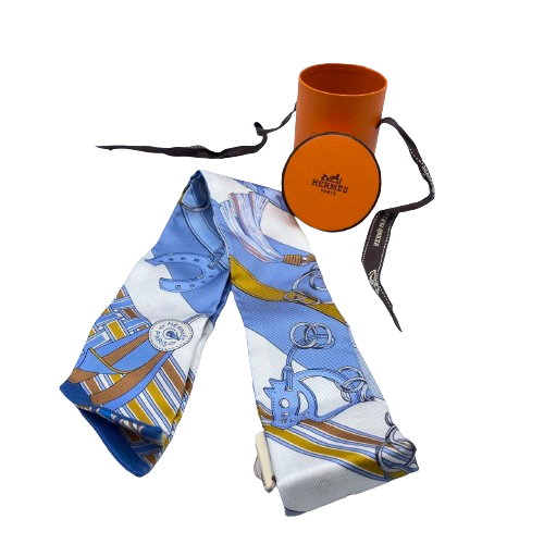 エルメス ツイリー 馬勒とチャーム シルクツイル - ブランド品専門店