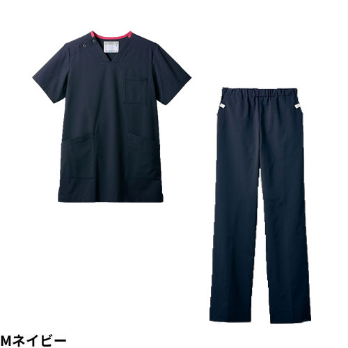 スクラブ 上下セット 白衣 パンツ 住商モンブラン ユニセックス 男女
