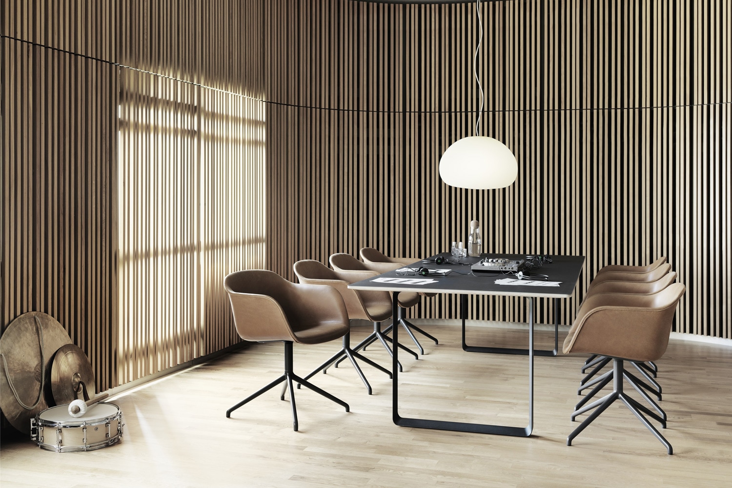 ファイバーアームチェア スイベルベース リターン機能なしの通販