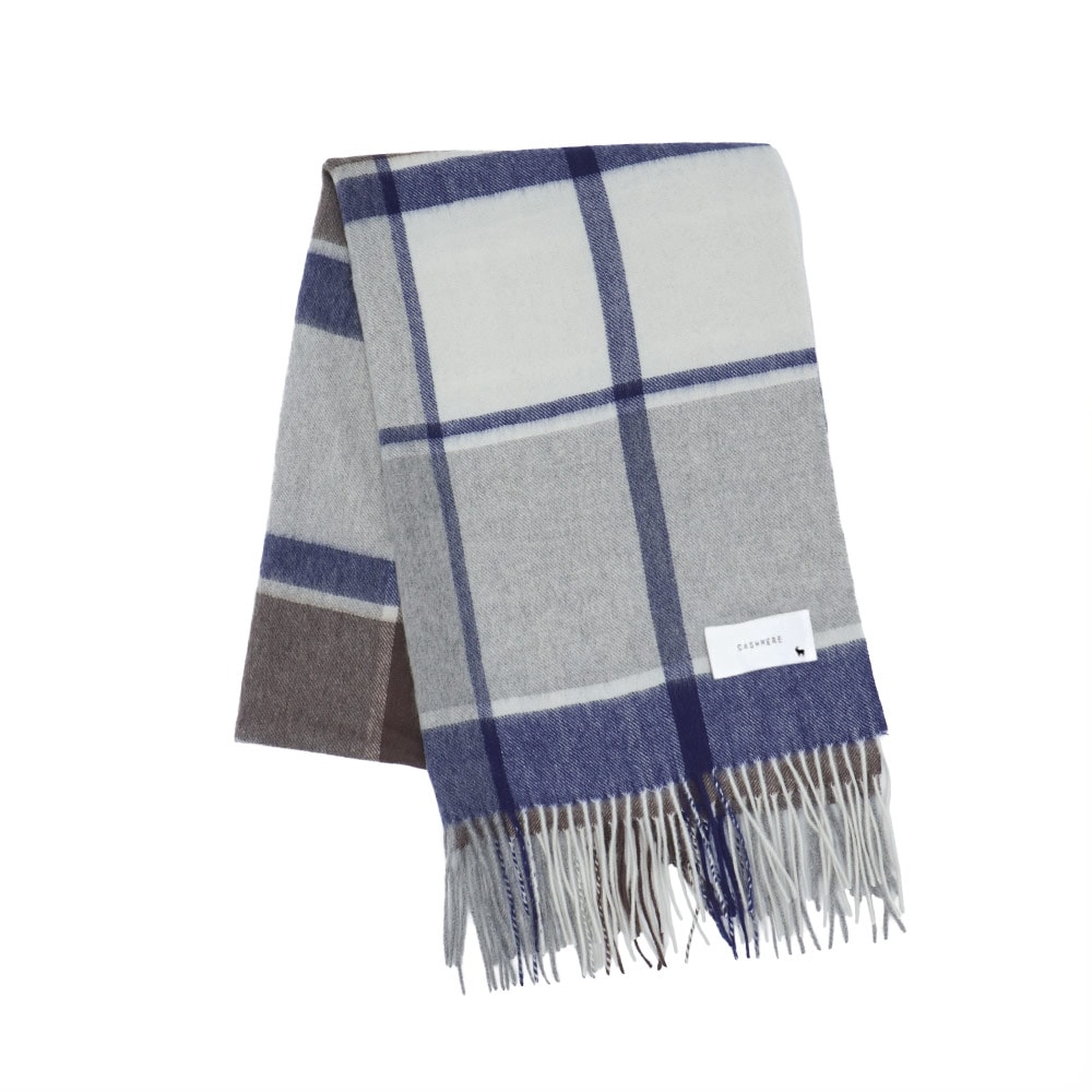カシミヤストール[チェック柄][男女兼用] 60cm×200cm【公式WEB限定価格