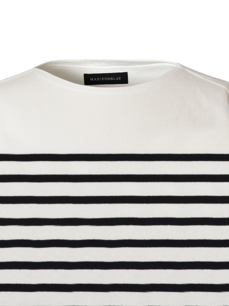 BORDER BOAT NECK PO MNS | CUT&SEWN | MADISONBLUE