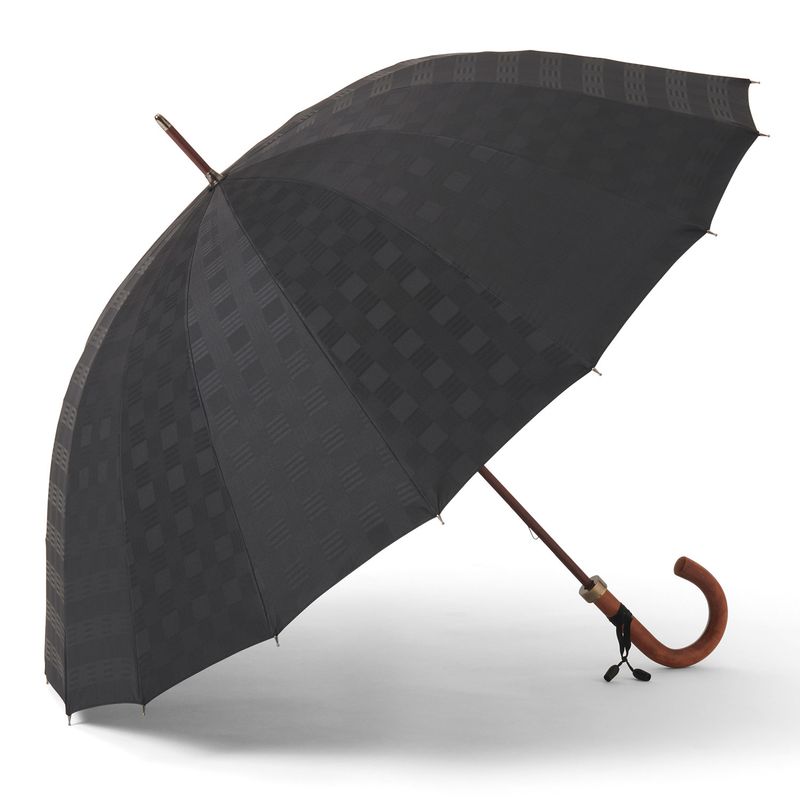 メンズ雨傘】ユージェイ-カーボン-ブラック｜トンボ洋傘前原光榮商店