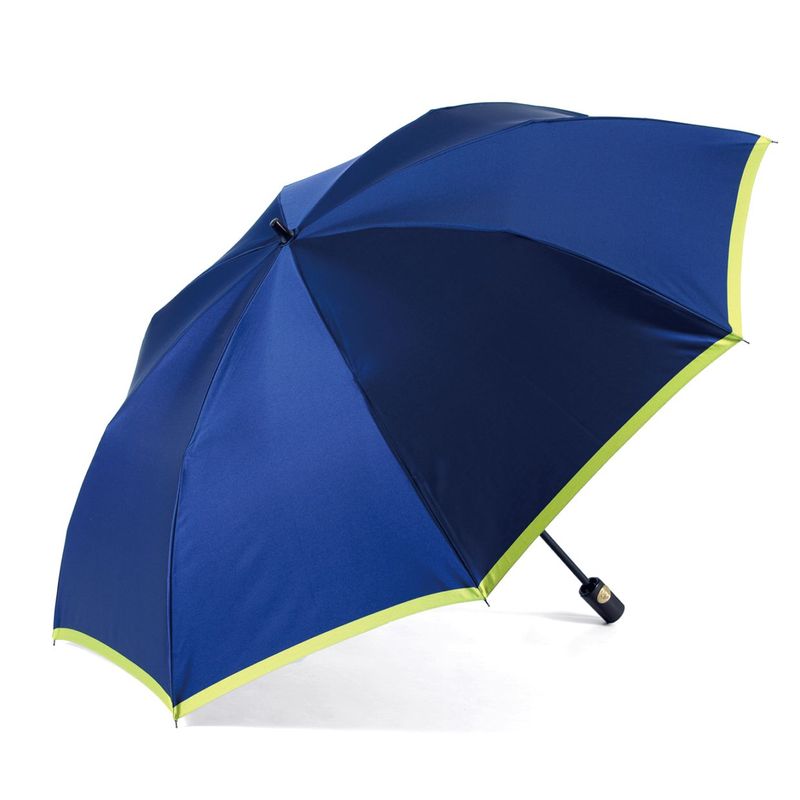 メンズ雨傘】ボーダー-ダークブルー×ダークパープル｜トンボ洋傘前原