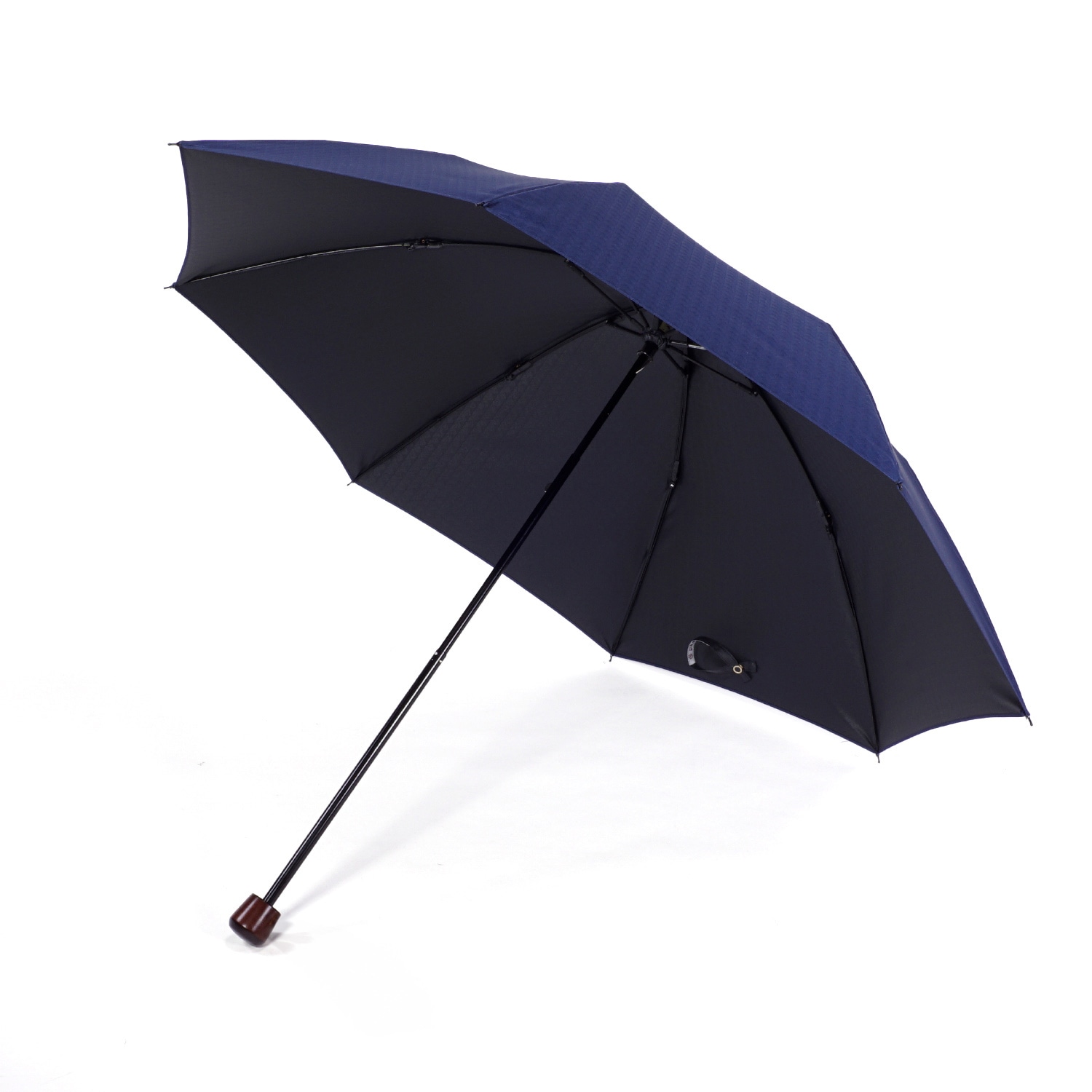 レディース晴雨兼用傘】一級遮光キューブ-折りたたみ-ネイビー｜トンボ
