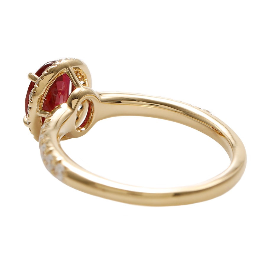 非加熱ピジョンブラッドルビー リング 1ct K18 / s0325rp ジュエリー