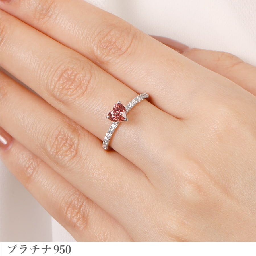 ルガ パパラチアサファイア リング ハート / s0449sp ジュエリー専門店