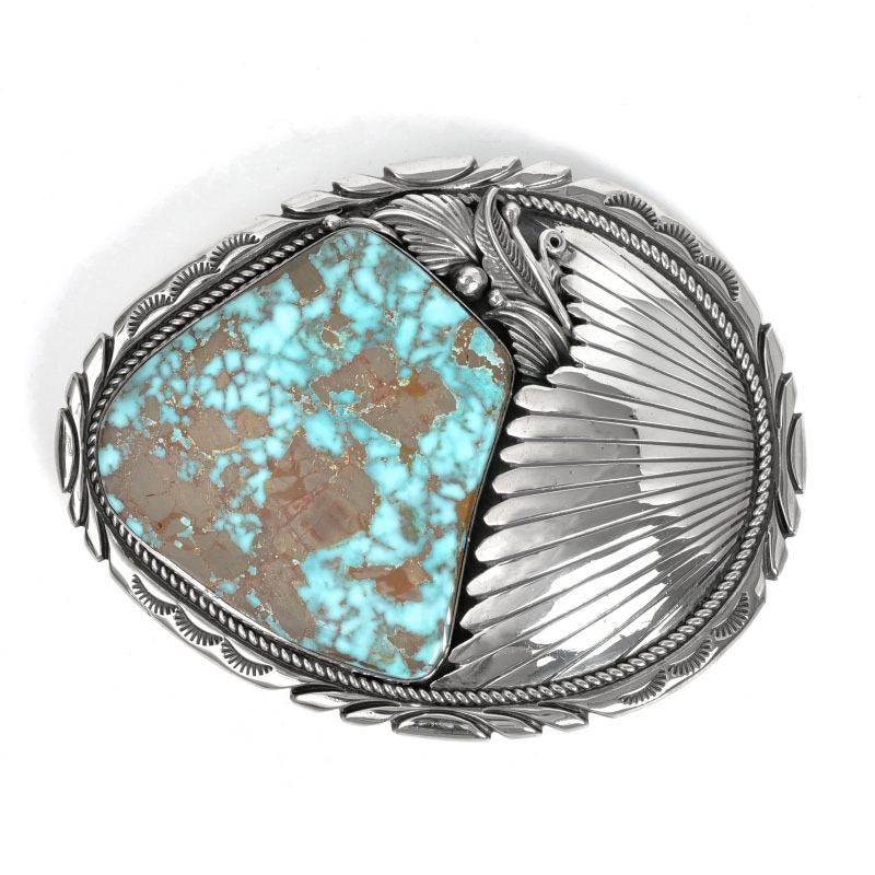 ナバホ族 Phillip Sanchez ドライクリーク ビッグバックル｜マライカ