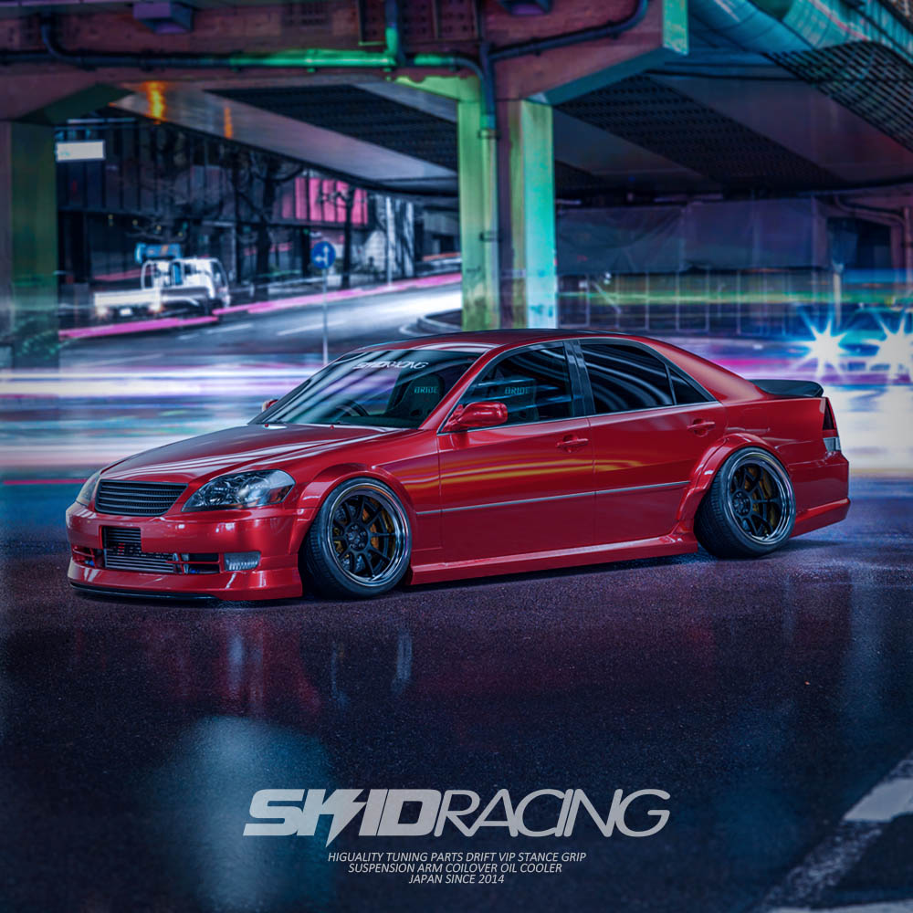 車検OK マーク2 アリスト リア オフセット テンションロッド 調整式