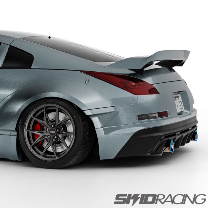 z33 フェアレディZ リア スポイラー ウィング ダックテール スキッド