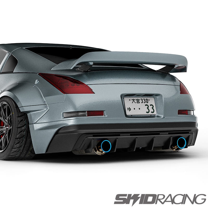 z33 フェアレディZ リア スポイラー ウィング ダックテール スキッド