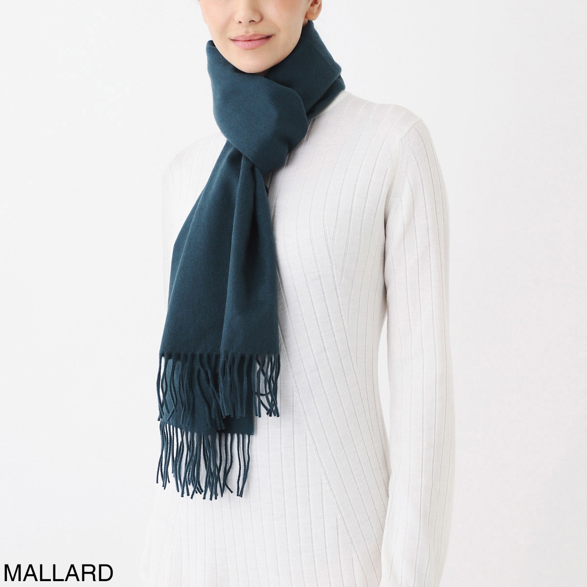 JOHNSTONS OF ELGIN ジョンストンズ カシミヤ中判ストール/カシミヤ