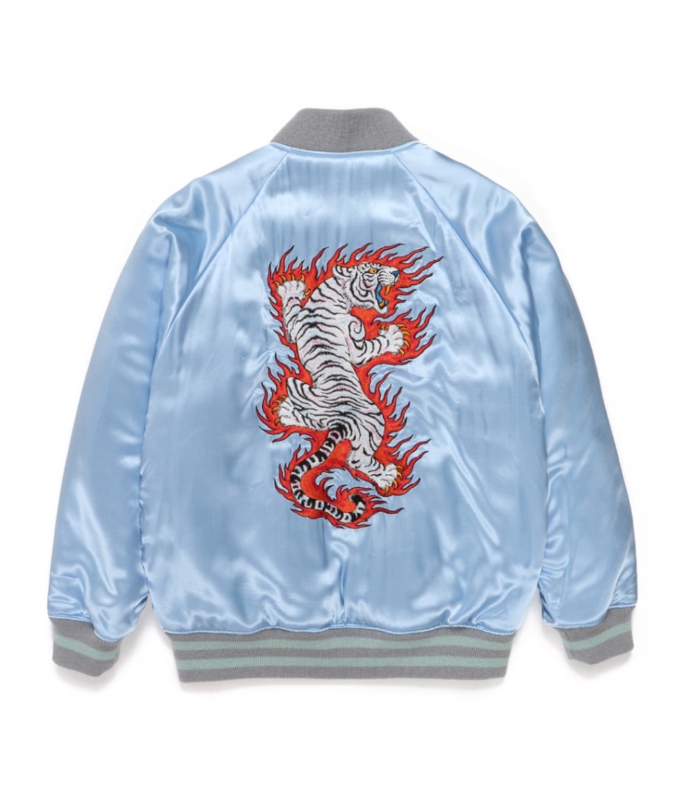 TIM LEHI / REVERSIBLE SKA JACKET【BLUE-SILVER】｜WACKO MARIA