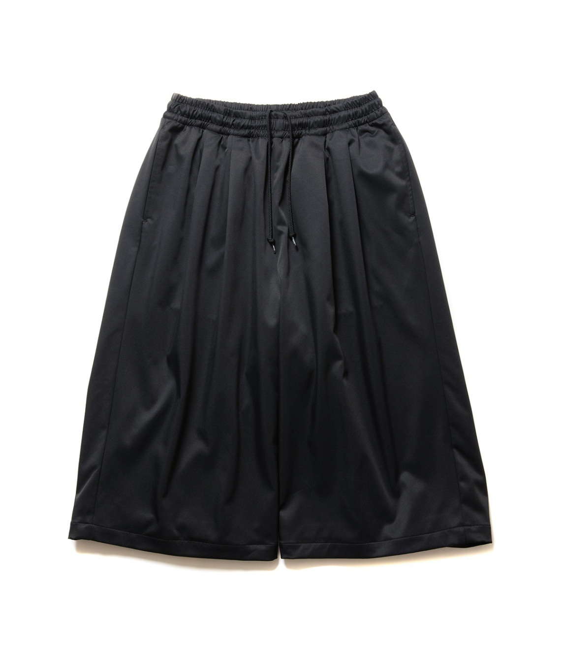 Polyester Twill 2 Tuck Track Shorts【BLACK】｜COOTIE PRODUCTIONS