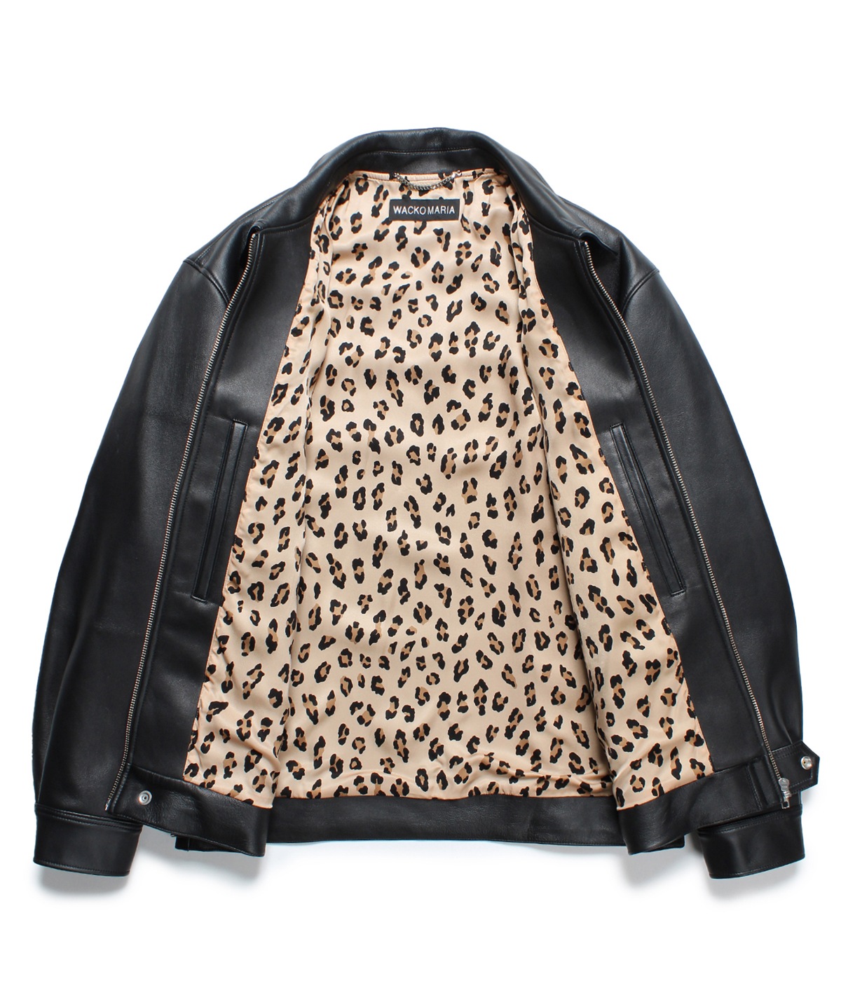 LEATHER SINGLE RIDERS JACKET (TYPE-2)【BLACK】｜WACKO MARIA