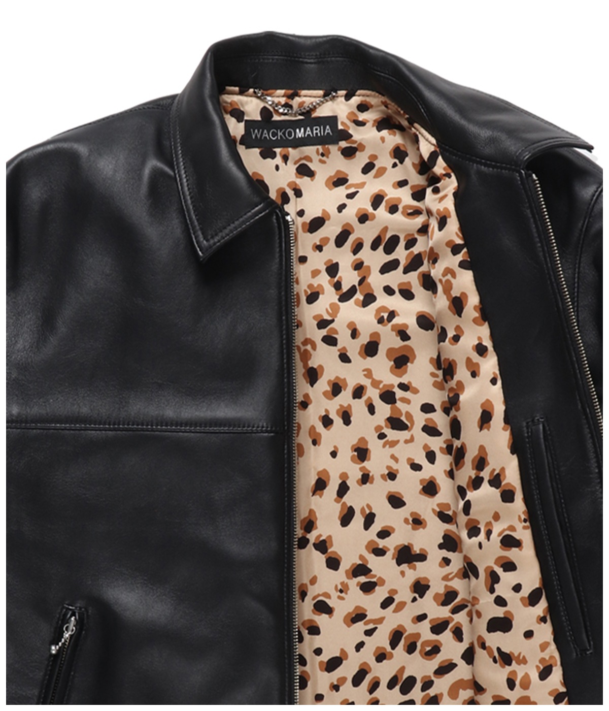 LEATHER SINGLE RIDERS JACKET (TYPE-2)【BLACK】｜WACKO MARIA