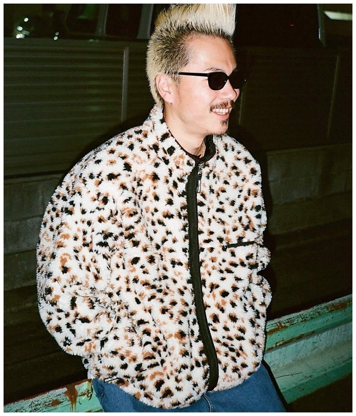 REVERSIBLE LEOPARD BOA FLEECE JACKET【WHITE】｜WACKO MARIA