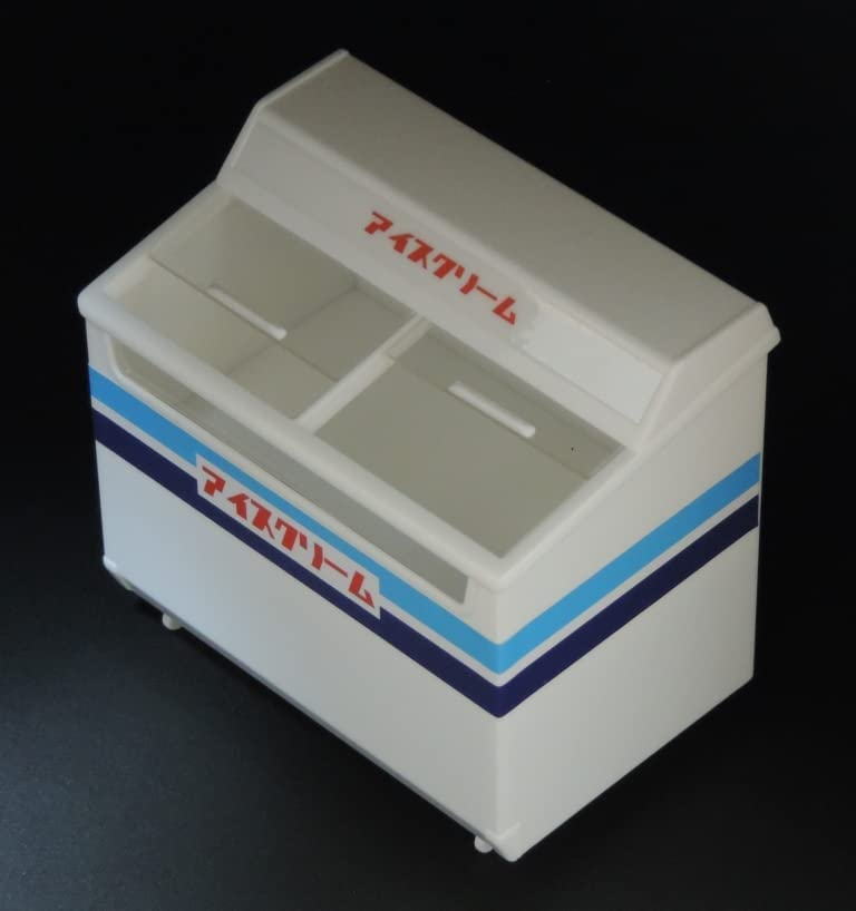 1/12スケール アイスクリーム用冷凍ショーケース プラモデル (ピンク