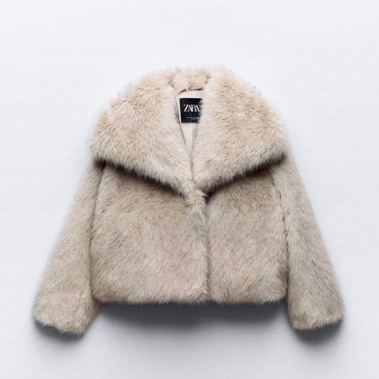 国内完売 ZARA フェイクファーコート ショートジャケット 4360/240