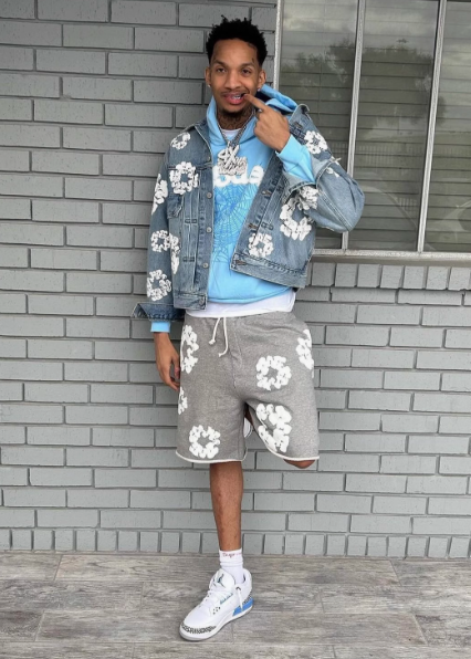 Denim Tears x Levi's デニムジャケット Type-2 All Over Wreath Blue