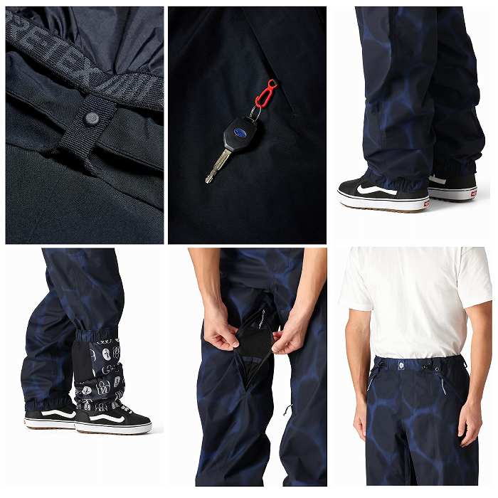 686 シックスエイトシックス M4WN225 DOJO PANT BLUE AIRBRUSH 24-25