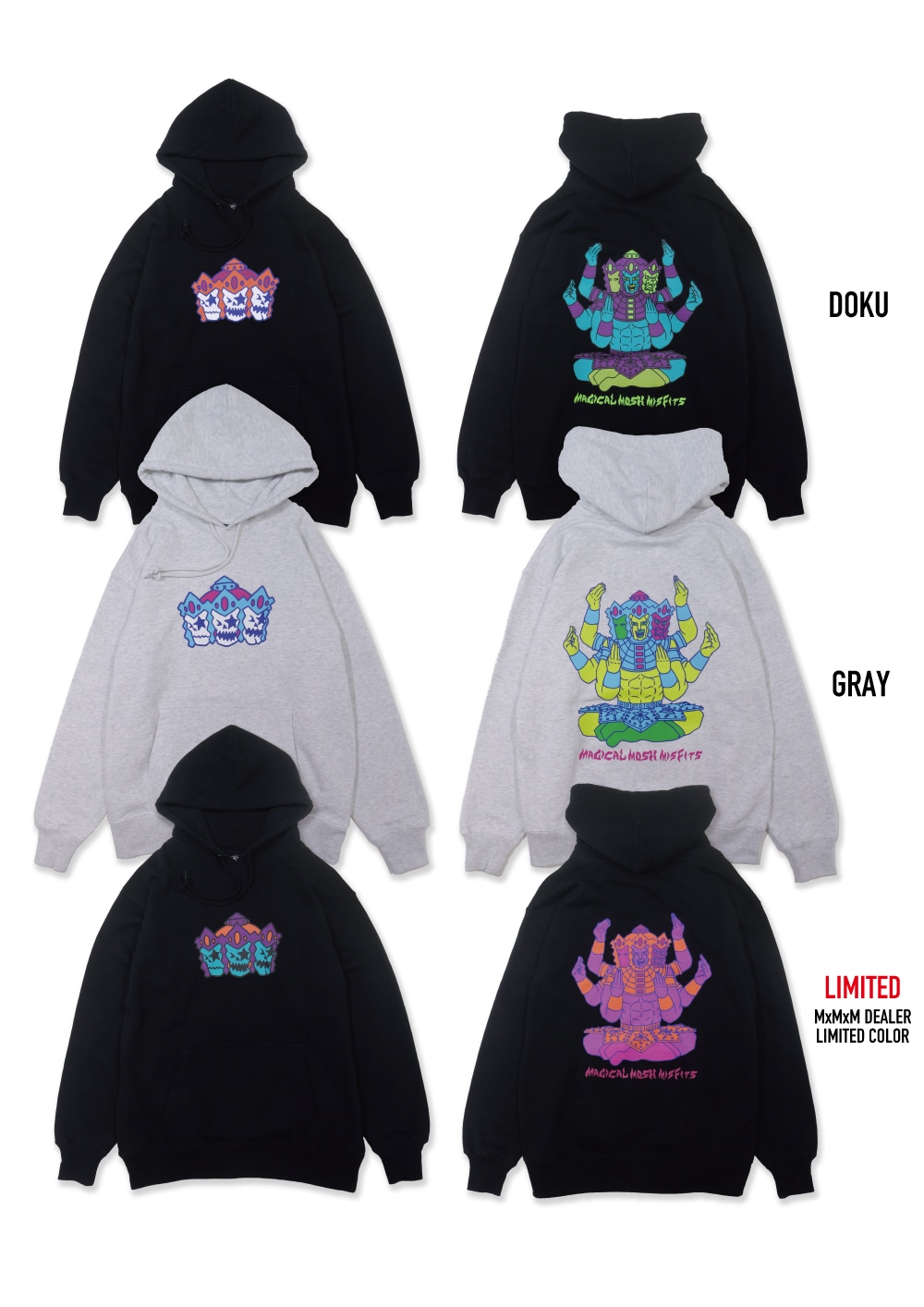 キン肉マン x MxMxM “マジカル モッシュ アシュラマン” HOODIE | ALL