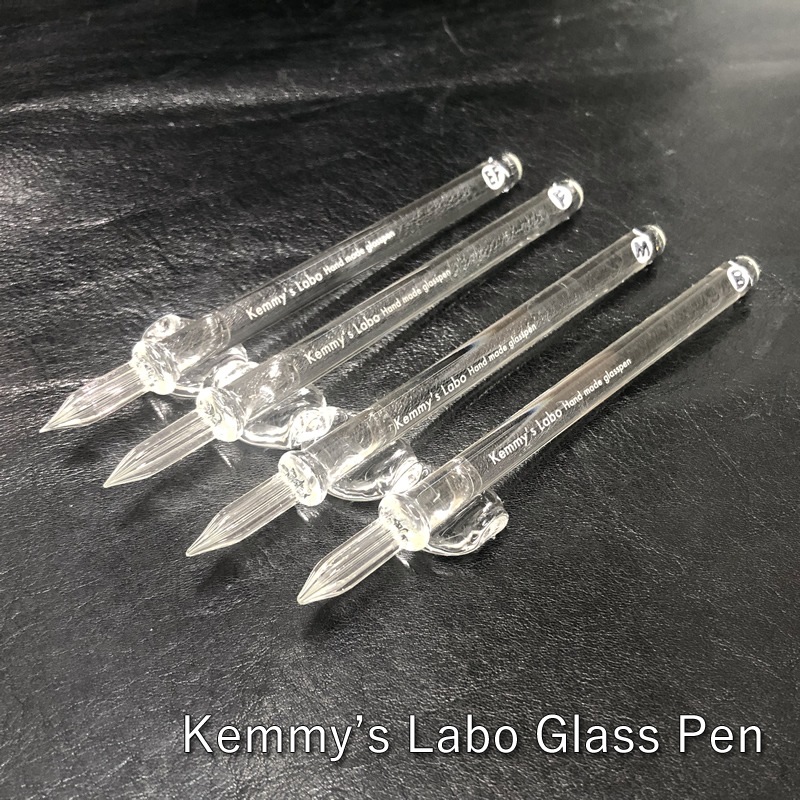 ケミーズラボ ガラスペン 日本製 極細/細字/中字/太字 ペタル（透明