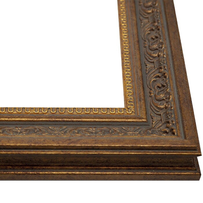 油絵額縁 8203/アンティークゴールド F0号（180×140mm） 前面UVカット