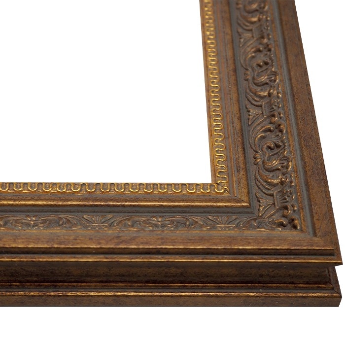 写真用額縁 8203/アンティークゴールド 写真A4（297×210mm） 前面UV