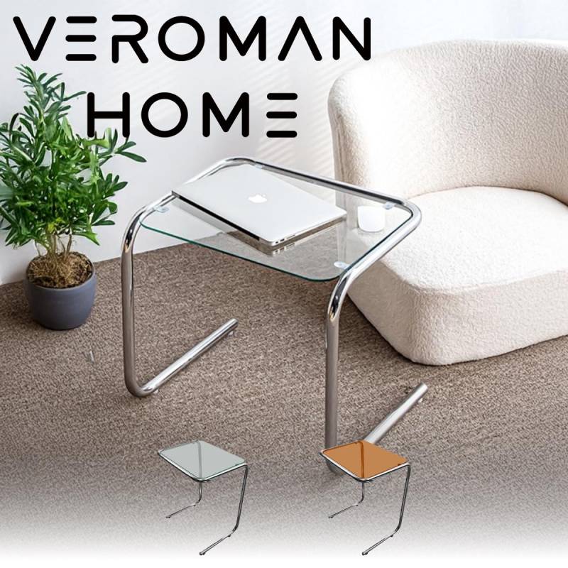VeroMan クリア サイドテーブル クリア家具 コーヒーテーブル ガラス